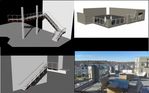 Allied Metal Group - Avia Luxury Apartments, Guardrail System, Partial Area Montage